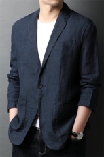 F82307钱塘2020-1中年男士百搭合身休闲时尚简约短袖西服P165，男装T恤，钱塘207-1