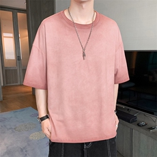 夏季新款店主风短袖T恤水洗做旧纯棉手感休闲宽松TC3100-P29，男装T恤，星座717