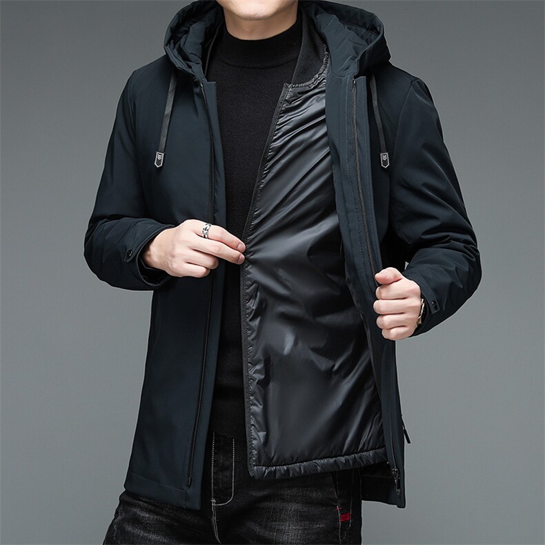AN9858钱塘2020-3秋冬新款中老年男士商务休闲连帽羽绒服外套P219,男装羽绒服,钱塘207-3