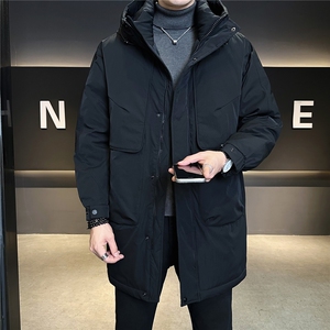 标50绒 中长款男士羽绒服冬季2025新款连帽外套 A313-9999-P275图片