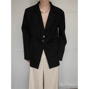 港风秋冬款男西装小三角设计感西服外套夹克衫JK8255 P55图片