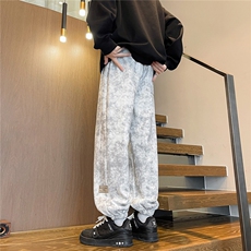 8XL-M痞帅脏脏束脚休闲卫裤男春季大码裤子KZ022特价P40，男装休闲裤，电商B312
