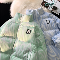 港风平铺星空情侣装男装棉衣宽松棉服加厚外套MY265-P110控148，男装棉衣，电商B370