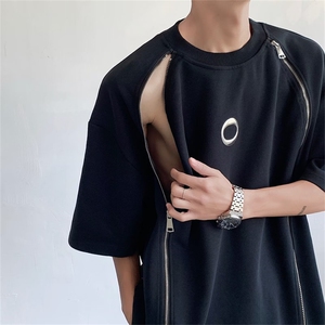 美式复古t恤潮牌欧美高街vintage短袖设计感五分袖男女GT115-p35图片