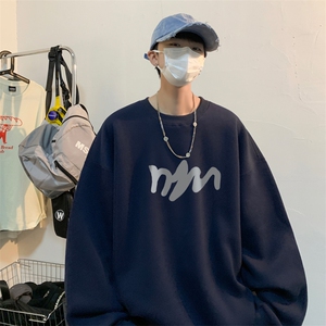 ！ 圆领卫衣男装港风长袖T恤男外套男WY127-P28图片
