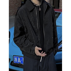 【有货】cleanfit短款褶皱外套男款春秋高级感痞帅夹克W186LL-P72，男装夹克，星座1007（原301D）