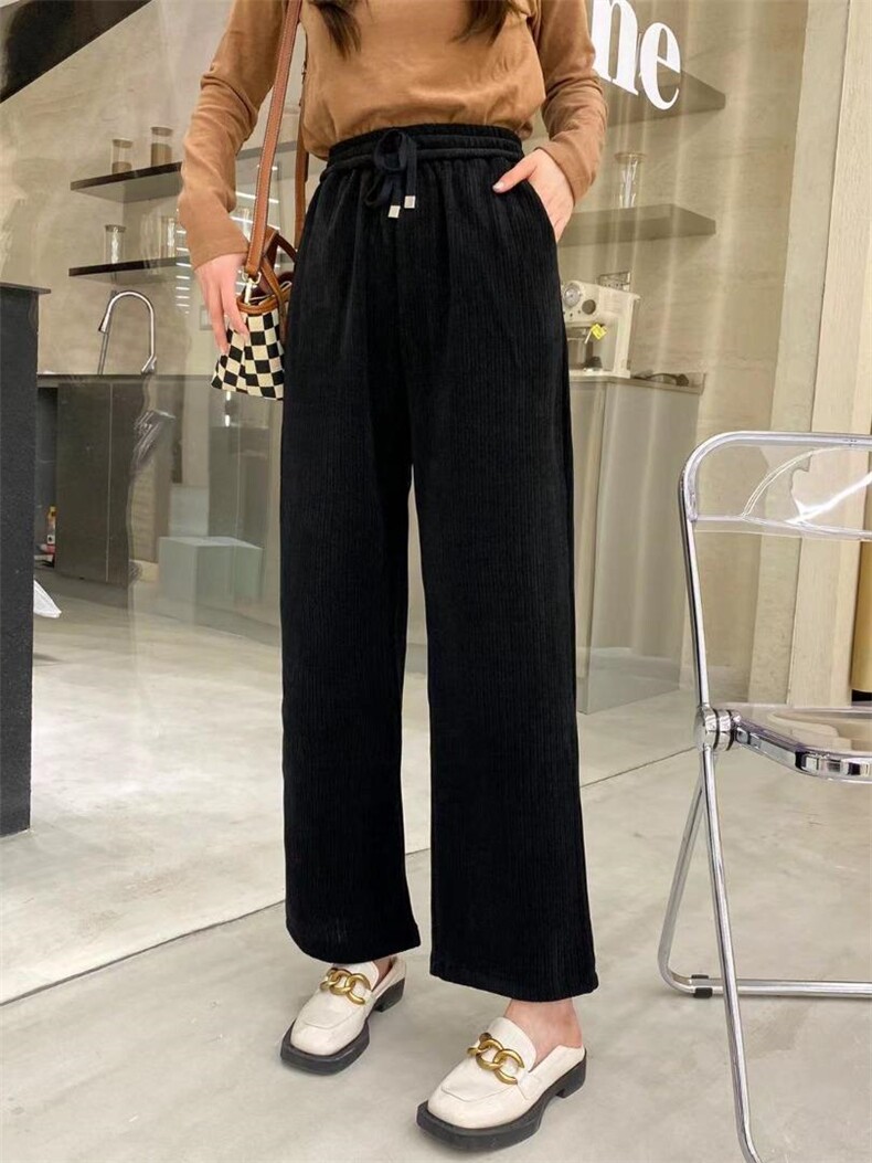 灯芯绒阔腿裤，其它，Balance Studio