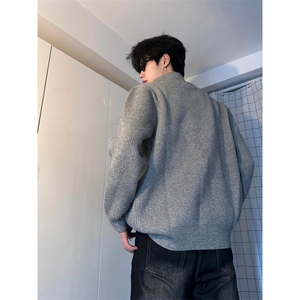 【有货】cleanfit立领拉链开衫毛衣外套男款针织衫M5653LL-特P55图片