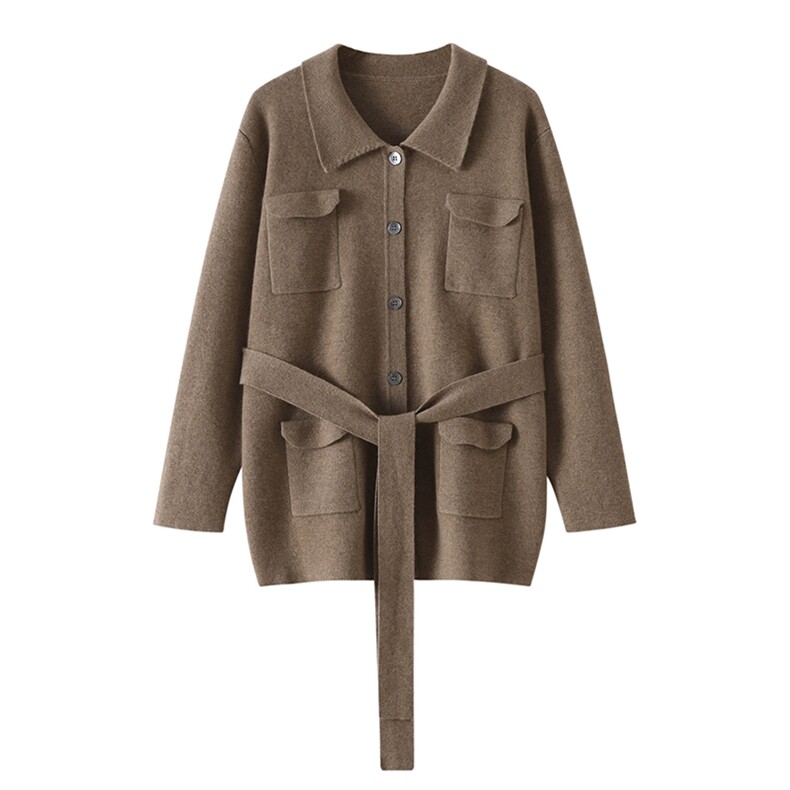 2025年秋季时尚百搭通勤简约休闲羊绒开衫，女装羊绒衫，玖雪绒羊绒