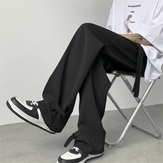 2024宽松直筒拖地裤垂感西装裤A422P55，男装西服套装，电商A309