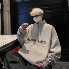 大货已出小众设计美式高街半拉链吊染刷毛渐变卫衣WY31-P68控88，男装卫衣，星座914-4