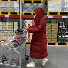 独特超好看本命年红色中长款羽绒棉服女冬2024新款爆款棉衣袄外套，女装棉衣/棉服，2C037