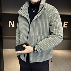 标50白鸭绒金丝软毛皮羽绒服条纹品质C317-Y830-P285控358，男装羽绒服，电商C317