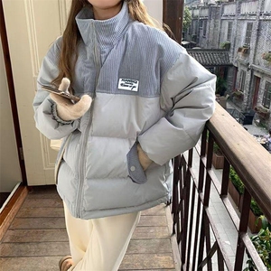 2025新款冬季短款面包服设计感小众灯芯绒外套女款图片