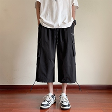 春夏季新款时尚流行潮流大口袋束脚青春男士港风休闲裤子K112-P35，男装休闲裤，电商A128