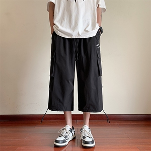 春夏季新款时尚流行潮流大口袋束脚青春男士港风休闲裤子K112-P35图片