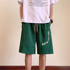抖音重磅340克印花短裤男菠萝格运动五分裤D11*P35控58，男装休闲裤，星座227-2