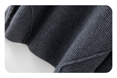 2025年秋季时尚休闲百搭元宝针半拉链，女装针织衫/毛衣，圣暖羊绒