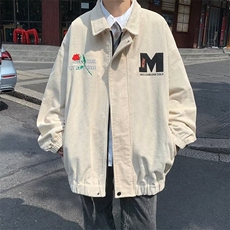 港风潮牌外套男春季帅气宽松休闲美式潮小众设计感夹克HH05P45，男装夹克，星座1013-5