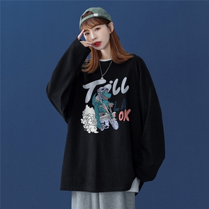 ！2023春季新品潮流行恐龙Fashion长袖T恤潮  T115 P25控38图片