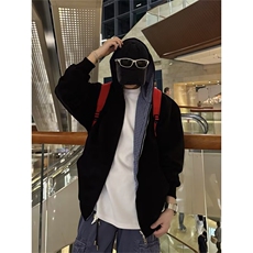 2025美式连帽cleanfit开衫卫衣男春季宽松外套夹克上衣WB590-P55，男装夹克，星座412-3