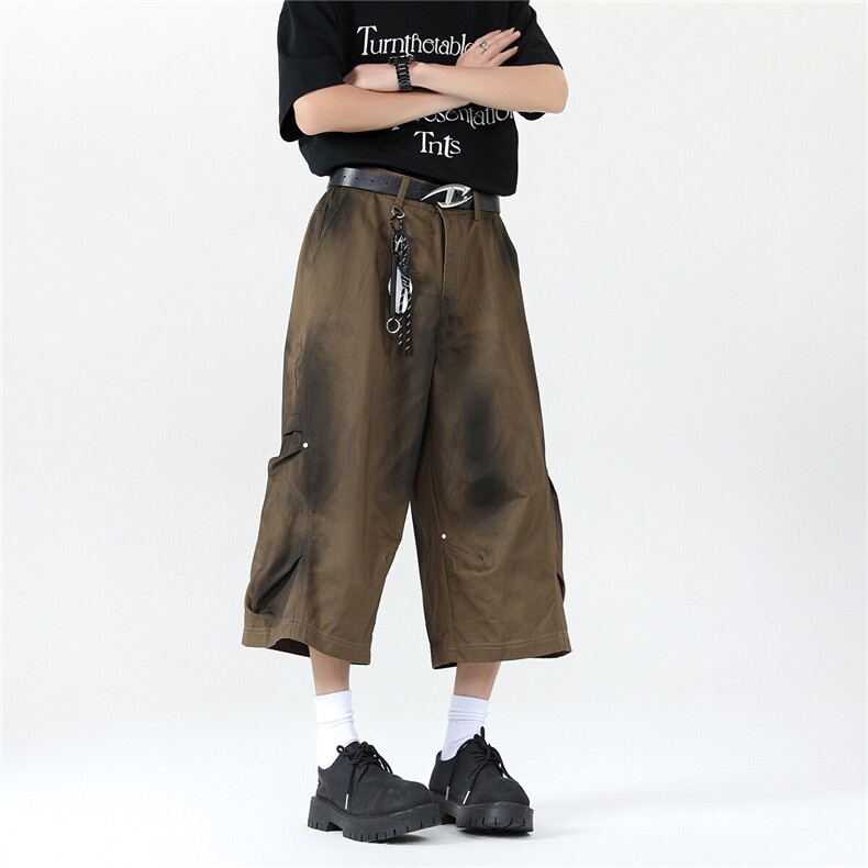 【现货】美式夏季水洗棉短裤休闲裤DK06042P65控88,男装牛仔裤,星座1004（原星座815-3）