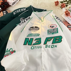 秋季外套男款潮牌ins春秋赛车服美式夹克小众机车棒球服 QJ39 P65图片