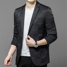 西服男中年秋冬季男士加棉新款务休闲西装爸爸装外套ASD5568-P280图片