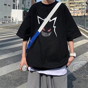 男纯棉圆领T恤印花宽松短袖T173P28图片