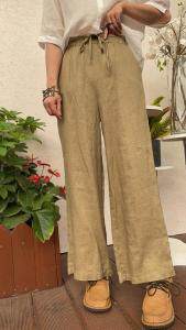 亚麻休闲裤，女装休闲裤，衣九八依