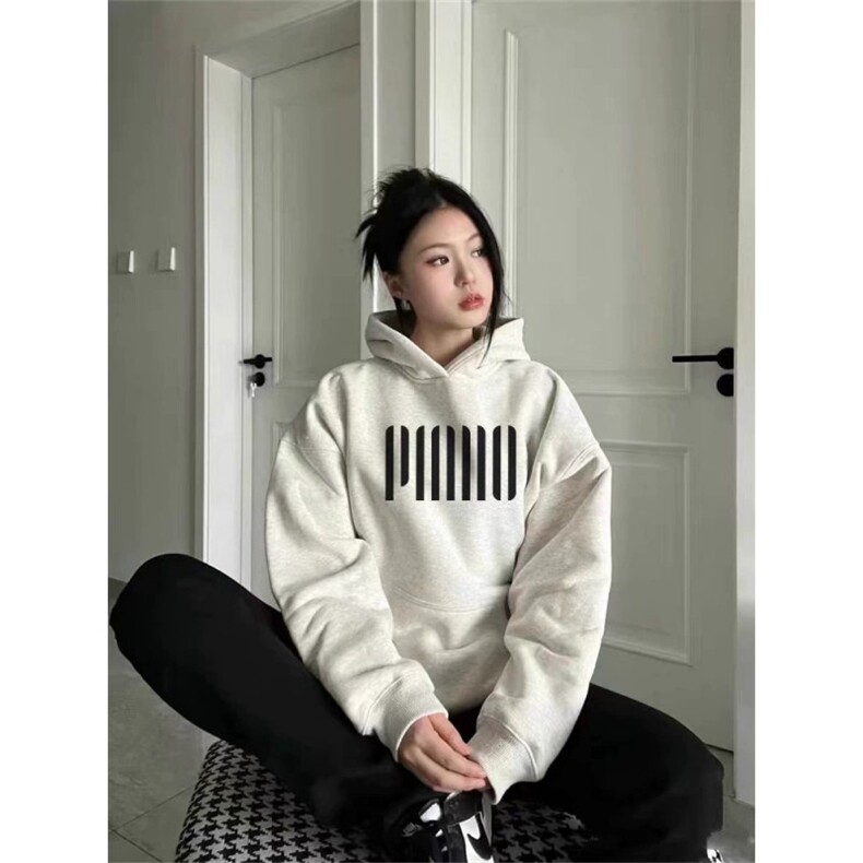 美式覆古连帽卫衣男新款秋冬季宽松情侣外套WCX248-P48,女装短外套,星座208-5