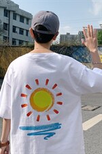 ！2021夏季新款纯棉男士短袖T恤宽松百搭半袖体恤衫T2151P28，男装T恤，电商B220