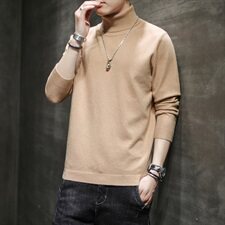 高领毛衣男士宽松秋冬2021新款潮流多色针织衫潮牌DF65T，男装针织衫/毛衣，电商A102