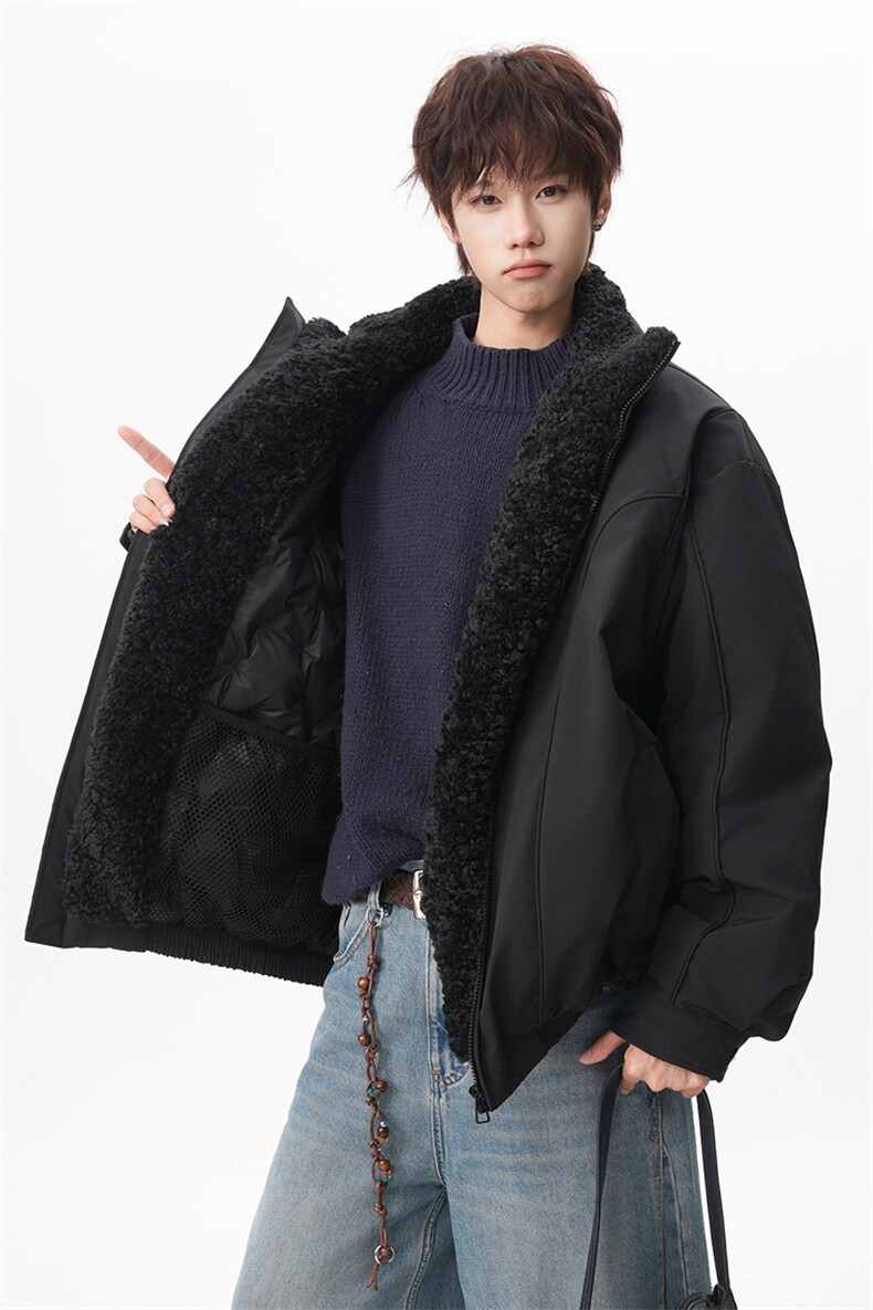 现货座山雕羽绒服立领毛领加厚保暖宽松外套225-2-Y216-P228,男装羽绒服,星座225-2