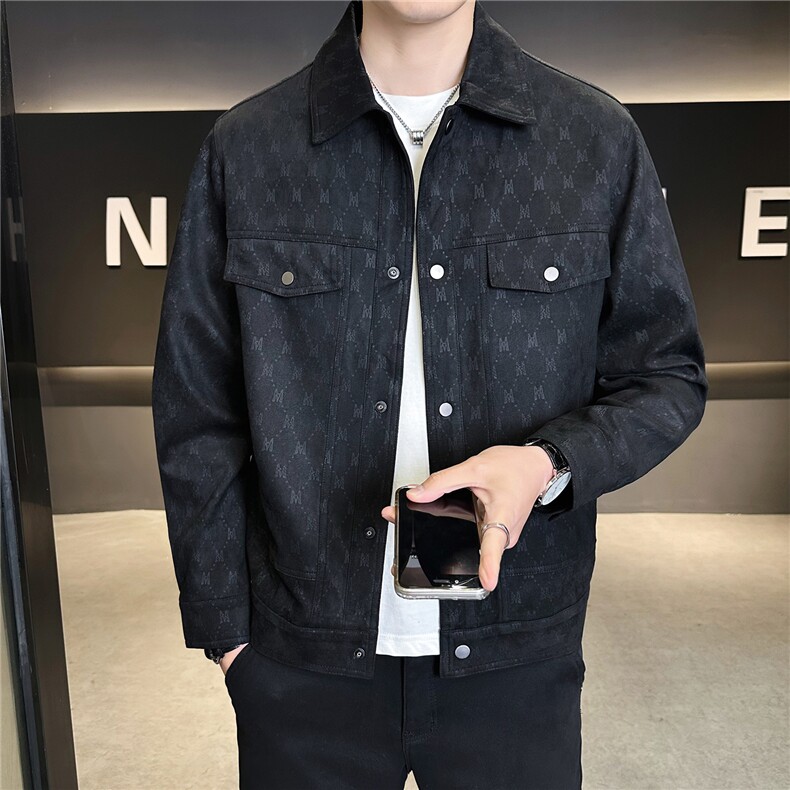 皮夹克男2026春季皮衣外套男C317-26123-P155,男装夹克,电商C317