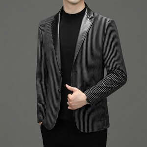 K2227钱塘2020-2春秋新款时尚休闲帅气中青年男士西服外套P137图片