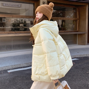 现货  加厚减龄奶黄色白鸭绒羽绒服 2C236-T016-P245-K358图片