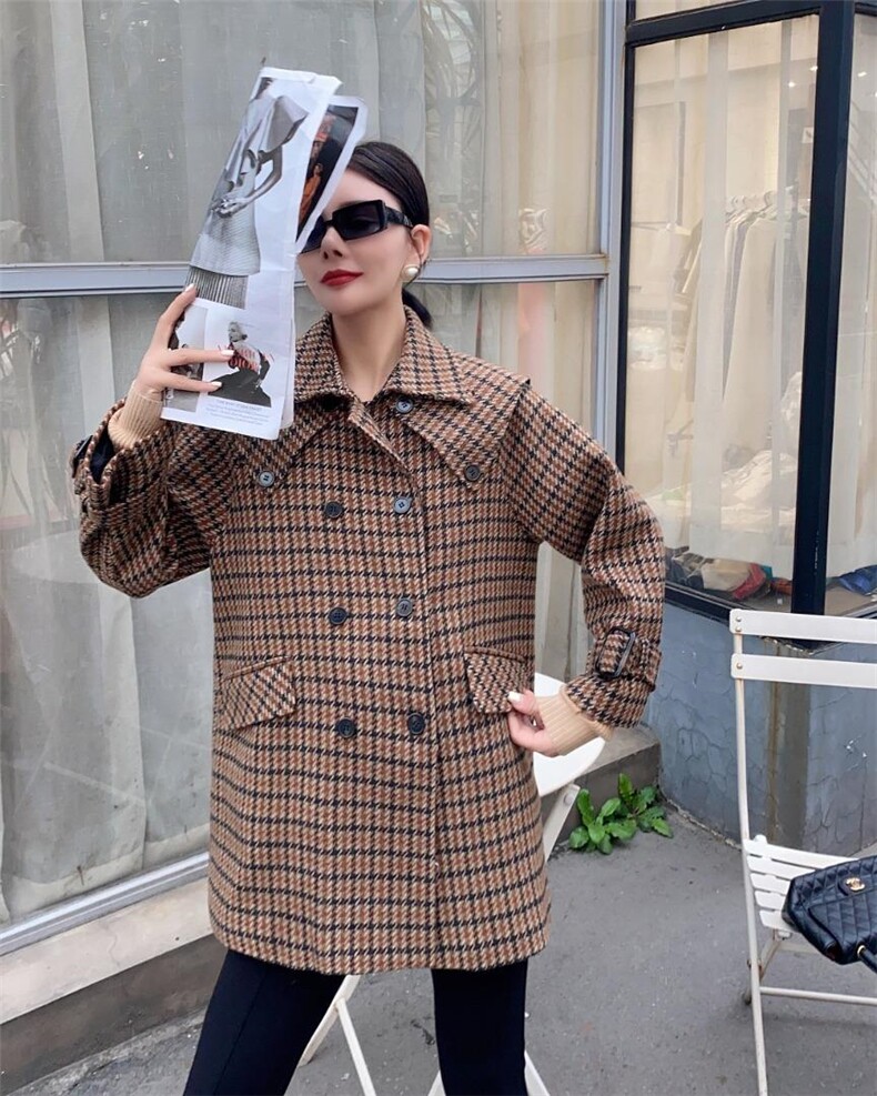 冬季新款，龟背可拖卸羊毛大衣，其它，佐妍千黛