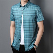 短袖衬衫男士夏季2023新款韩版潮流帅气百搭上衣休闲衬衣P72，男装衬衫，星座1105-3