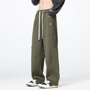 新款美式高街工装裤男款春季户外宽松抽绳阔腿休闲 A436-2557-P55图片