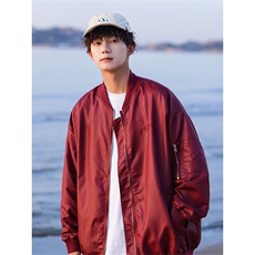 纯色刺绣夹克防水棒球服外套X1213-DY148-P75，男装夹克，星座1213