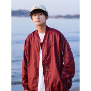 纯色刺绣夹克防水棒球服外套X1213-DY148-P75图片