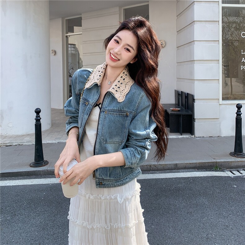 【大货】复古甜酷简约风牛仔短外套2C057-919-P165-K268,女装短外套,2C057