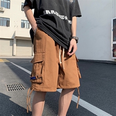 夏季高街潮牌宽松五分裤男潮流休闲运动裤子工装短裤K6364-P38，男装休闲裤，星座512-3