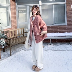 好数据大货毛内胆加厚小香风外套196-8195-P185控288，女装毛呢外套，2C196