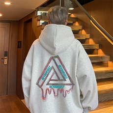 秋冬美式重磅华棉男士宽松连帽卫衣XZ310B-W150-P50加绒P60，男装卫衣，星座310B