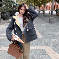 现货中长款羊绒大衣2C107-99016-P285-K395，女装羊绒大衣，2C107