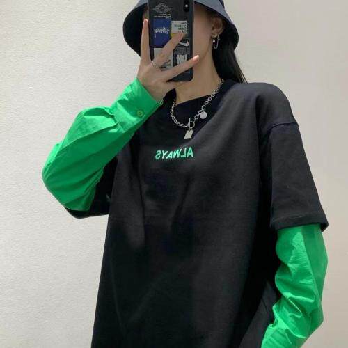 字母衬衫袖卫衣有点A的即视感，女装衬衫，Queena PHoebe