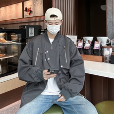 A818-P64高街ins潮牌宽松工装夹克美式复古多口袋飞行员棒球服男，男装夹克，星座512-6