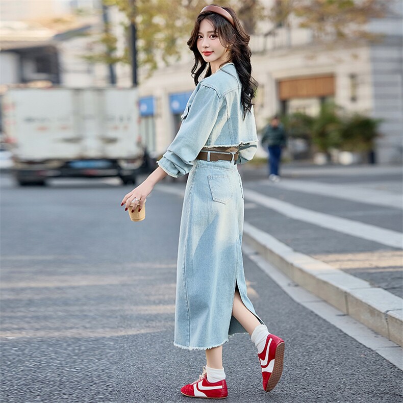 2025年春季新款套装潮流时尚气质简约百搭套装裙女,女装套装/套裙,1C080